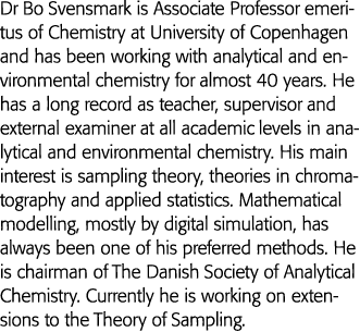 Dr Bo Svensmark is Associate Professor emeritus of Chemistry at University of Copenhagen and has been working with an   