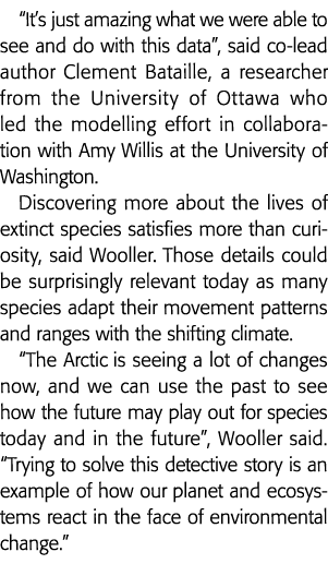  It s just amazing what we were able to see and do with this data , said co-lead author Clement Bataille, a researche   