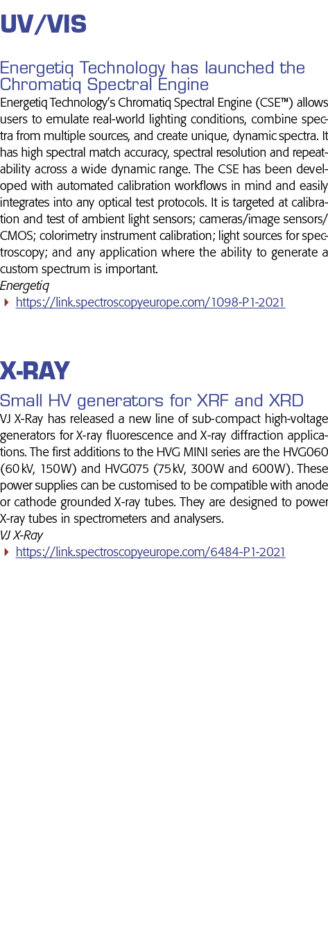 UV vis Energetiq Technology has launched the Chromatiq Spectral Engine Energetiq Technology s Chromatiq Spectral Engi   