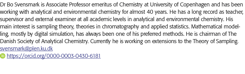 Dr Bo Svensmark is Associate Professor emeritus of Chemistry at University of Copenhagen and has been working with an   
