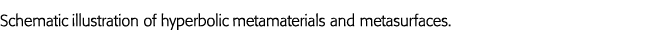 Schematic illustration of hyperbolic metamaterials and metasurfaces 