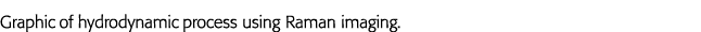 Graphic of hydrodynamic process using Raman imaging 
