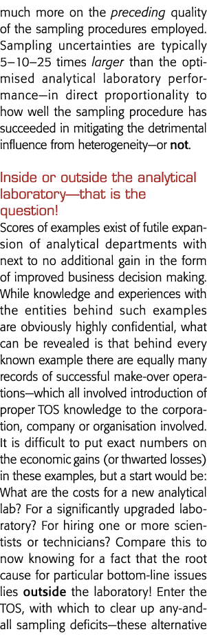 much more on the preceding quality of the sampling procedures employed  Sampling uncertainties are typically 5 10 25    