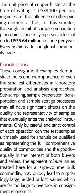 The unit price of copper blister at the time of writing is US 9400 per ton, regardless of the influence of other pric   