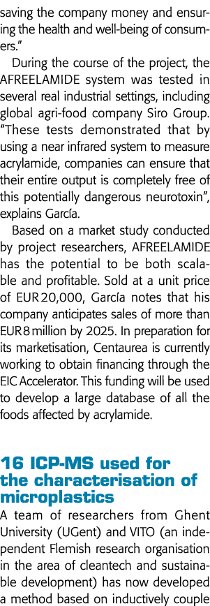 saving the company money and ensuring the health and well-being of consumers   During the course of the project, the    