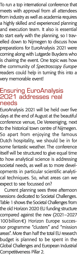 To run a top international conference that meets with approval from all attendees from industry as well as academia r   