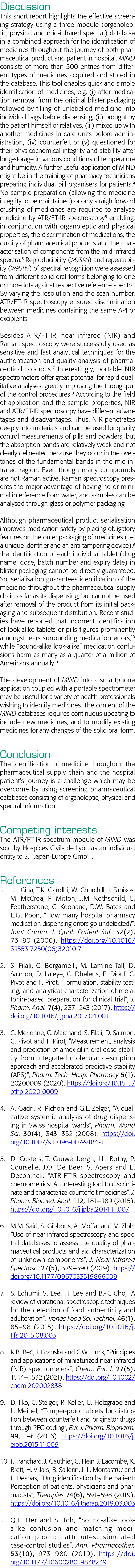  Discussion This short report highlights the effective screening strategy using a three-module (organoleptic, physica   