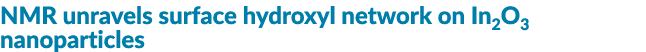 NMR unravels surface hydroxyl network on In2O3 nanoparticles 