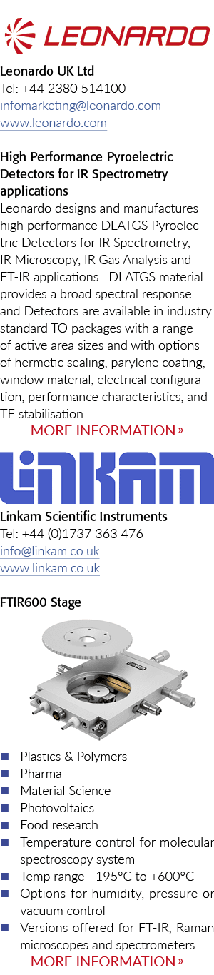   Leonardo UK Ltd Tel: +44 2380 514100 infomarketing leonardo com www leonardo com High Performance Pyroelectric Dete   