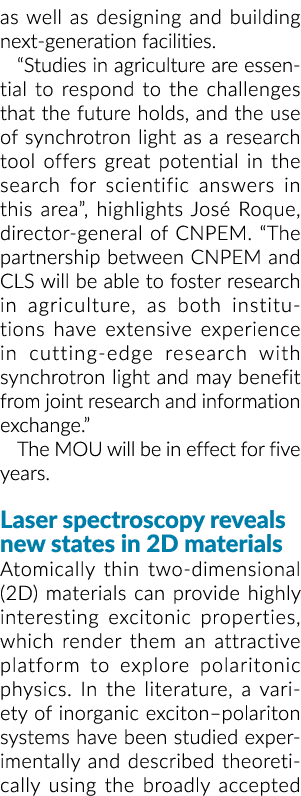 as well as designing and building next-generation facilities   Studies in agriculture are essential to respond to the   