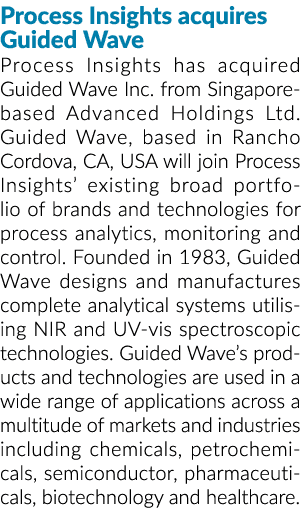 Process Insights acquires Guided Wave Process Insights has acquired Guided Wave Inc  from Singapore-based Advanced Ho   