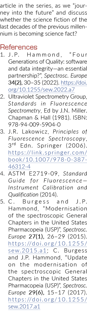 article in the series, as we  journey into the future  and discuss whether the science fiction of the last decades of   