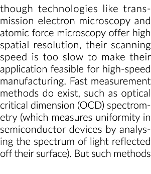 though technologies like transmission electron microscopy and atomic force microscopy offer high spatial resolution,    