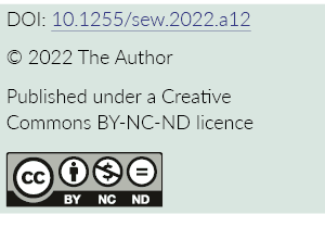 DOI: 10 1255 sew 2022 a12   2022 The Author Published under a Creative  Commons BY-NC-ND licence  