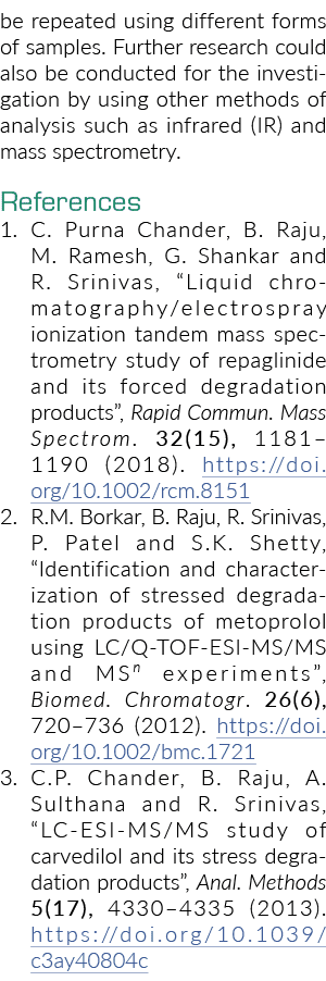 be repeated using different forms of samples  Further research could also be conducted for the investigation by using   