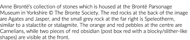 Anne Brontë s collection of stones which is housed at the Brontë Parsonage Museum in Yorkshire   The Bronte Society     