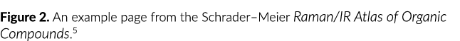 Figure 2  An example page from the Schrader Meier Raman IR Atlas of Organic Compounds 5