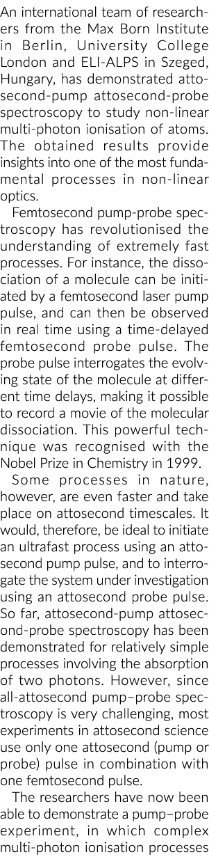 An international team of researchers from the Max Born Institute in Berlin, University College London and ELI-ALPS in...