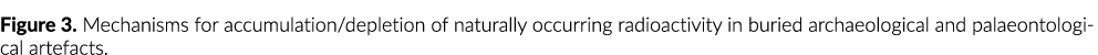 Figure 3. Mechanisms for accumulation/depletion of naturally occurring radioactivity in buried archaeological and pal...