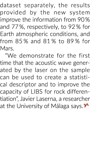 dataset separately, the results provided by the new system improve the information from 90 % and 77 %, respectively, ...