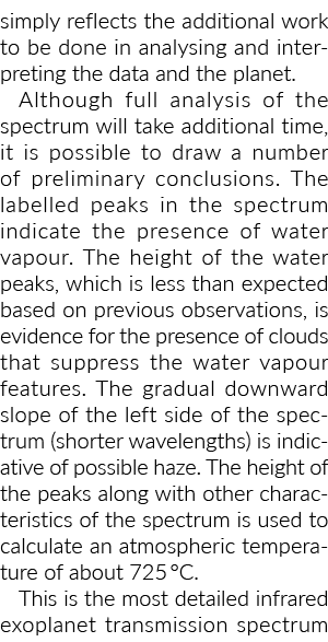 simply reflects the additional work to be done in analysing and interpreting the data and the planet. Although full a...