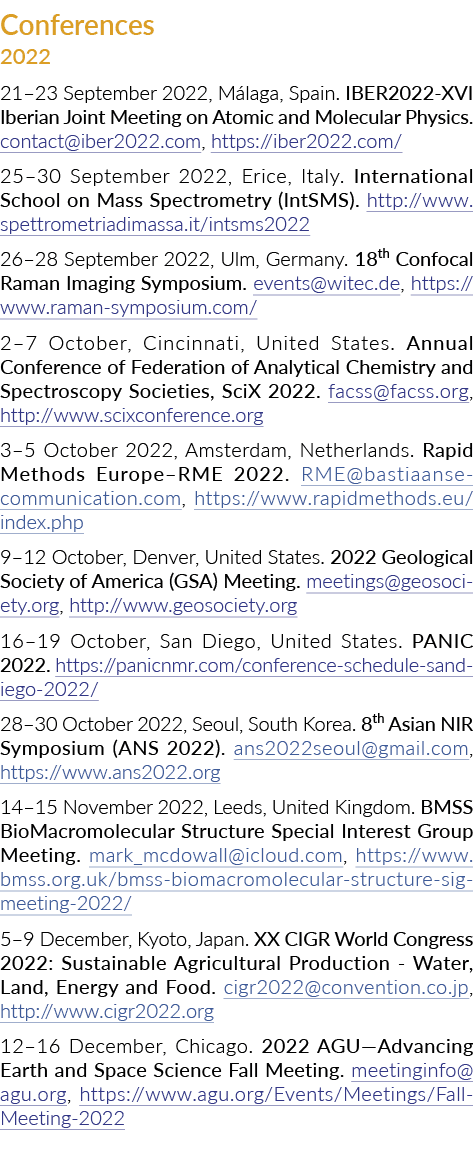 Conferences 2022 21–23 September 2022, M laga, Spain. IBER2022-XVI Iberian Joint Meeting on Atomic and Molecular Phys...