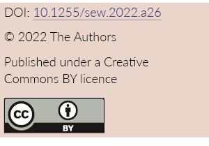 DOI: 10.1255/sew.2022.a26 © 2022 The Authors Published under a Creative ­Commons BY licence ￼