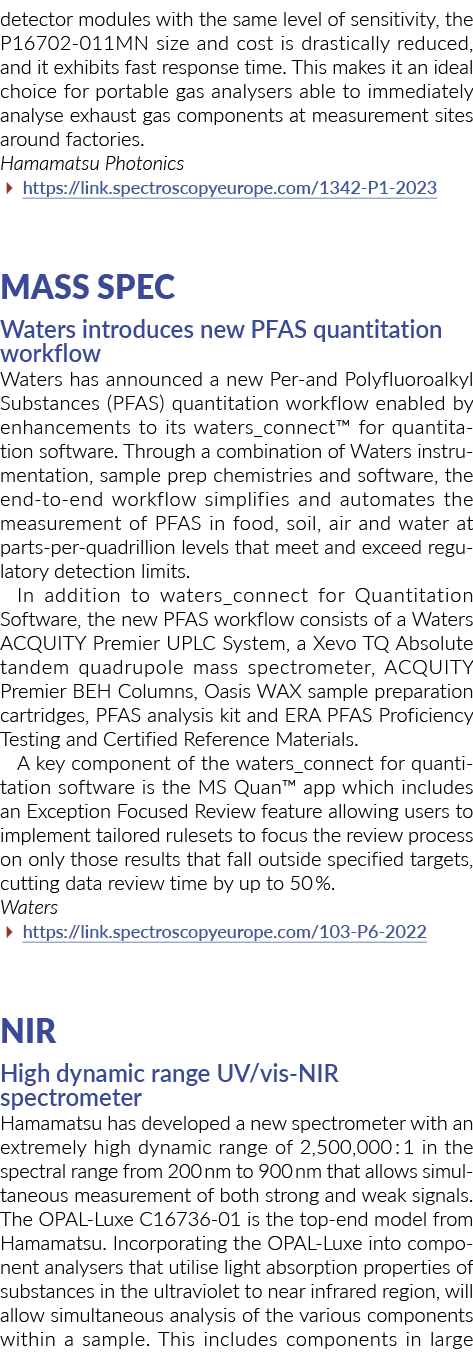 detector modules with the same level of sensitivity, the P16702 011MN size and cost is drastically reduced, and it ex...