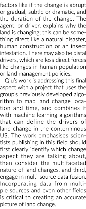 factors like if the change is abrupt or gradual, subtle or dramatic, and the duration of the change. The agent, or dr...