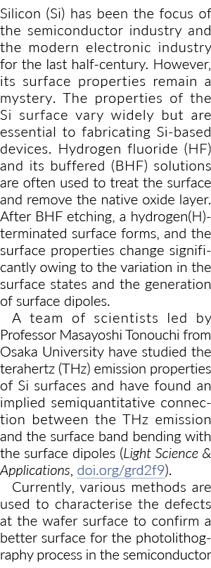 Silicon (Si) has been the focus of the semiconductor industry and the modern electronic industry for the last half ce...