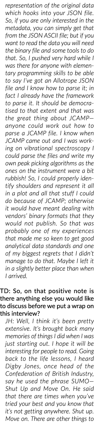 representation of the original data which hooks into your JSON file. So, if you are only interested in the metadata, ...