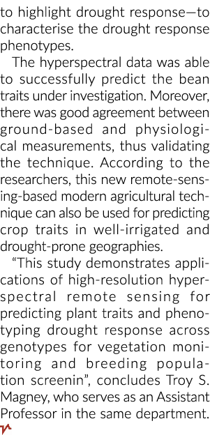 to highlight drought response—to characterise the drought response phenotypes. The hyperspectral data was able to suc...
