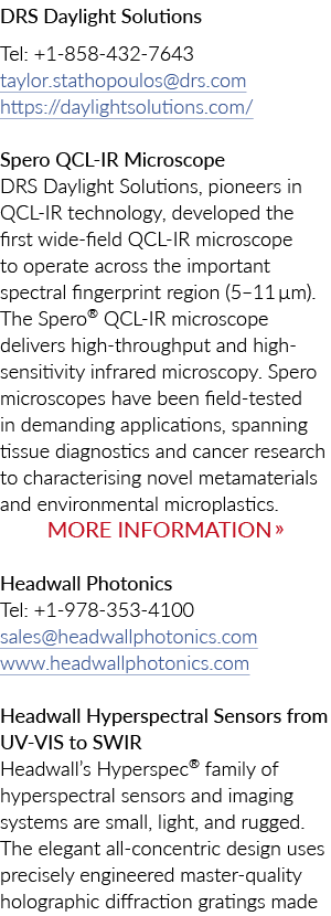 DRS Daylight Solutions Tel: +1 858 432 7643 taylor.stathopoulos@drs.com https://daylightsolutions.com/ Spero QCL IR M...