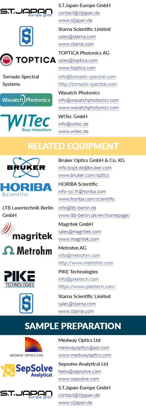 [object Rectangle],S.T.Japan Europe GmbH contact@stjapan.de www.stjapan.de,[object Rectangle],Starna Scientific Limit...