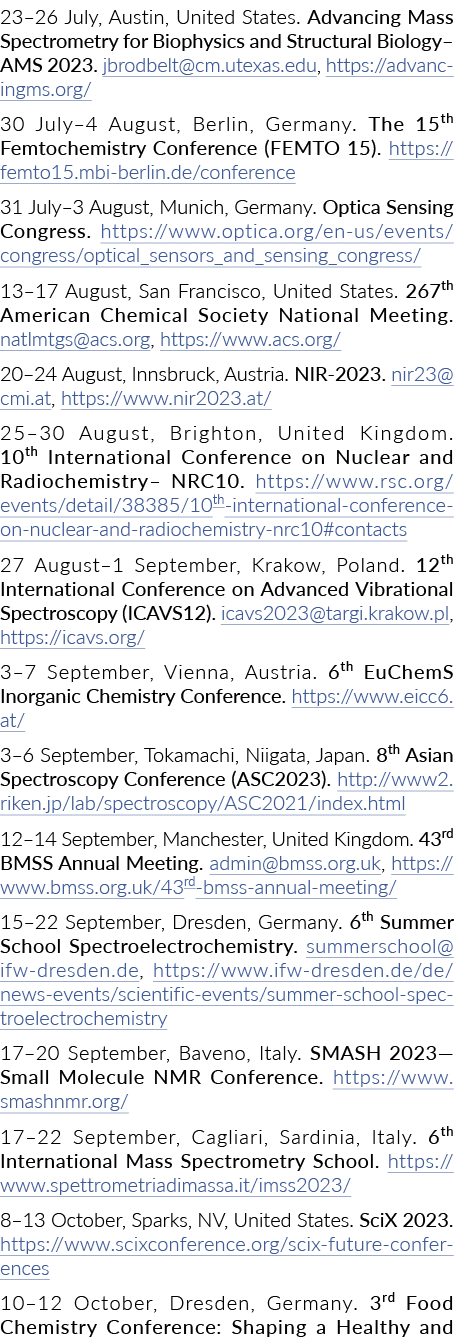 23‒26 July, Austin, United States. Advancing Mass Spectrometry for Biophysics and Structural Biology–AMS 2023. jbrodb...