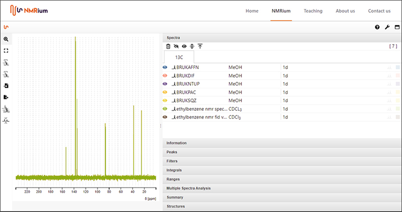 NMRium browser-based nuclear magnetic resonance data processing ...