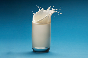 Photo of milk in a glass