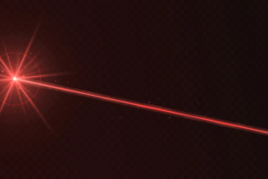 Red laser beam light effect isolated on transparent background. Neon light ray. | Image Credit: © Likanaris - stock.adobe.com