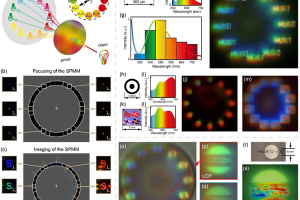 Complex diagram showing multispectral and polarised imaging using the SPMM with ordinary white light beams.