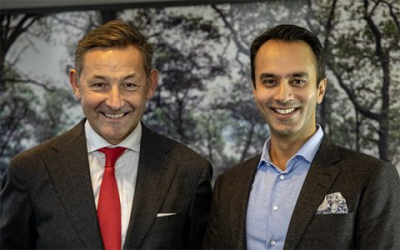 Chairman of the board Erik Langaker and CEO Raman Bhatnagar of Camo Analytics.