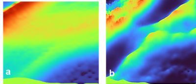 Direct imaging of a bundle of silk threads in 3D space, showing focused and out-of-focus objects. b. Reconstruction result using Lucy-Richardson-Rosen algorithm.