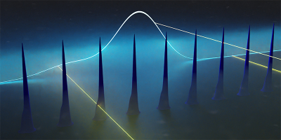 Femtosecond pulse formation in a mid-infrared quantum cascade laser is validated using an optical sampling method. Credit: Philipp Täschler, ETH Zurich