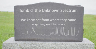 Spectrum on tomb stone