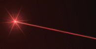 Red laser beam light effect isolated on transparent background. Neon light ray. | Image Credit: © Likanaris - stock.adobe.com