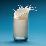 Photo of milk in a glass