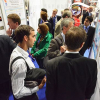 Visitors at a poster session