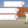 Schematic show bullets fired through different parts of a body and the mass spectra from them. Graphic: Journal of Proteome Research