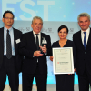 Photo of the award presentation