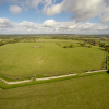 Aerial photo of Silchester Roman settlement