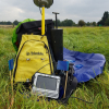 Photo of gamma-ray spectrometer and backpack